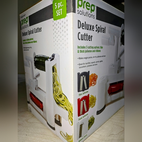 Progressive Prep Solutions Deluxe Spiral Cutter 5-pc Set - Vegetable Noodle Make - Picture 8 of 8